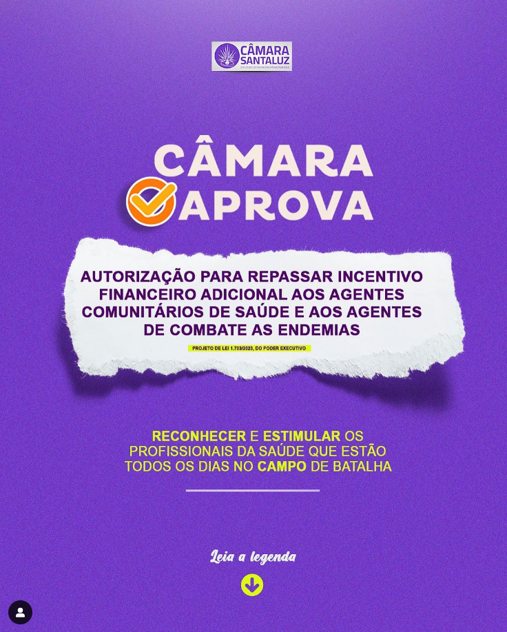 Autorização para repassar incentivo financeiro adicional aos agentes